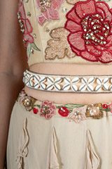 Gold shell flower beltDSC00036