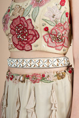Gold shell flower beltDSC00037