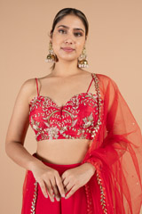 Red sharara setDSC04043