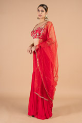 Red sharara setDSC04048