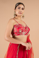 Red sharara setDSC04050