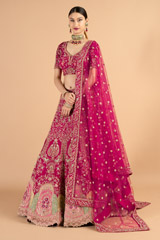 Heavy embroidered pink lehenga setDSC05153