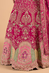 Heavy embroidered pink lehenga setDSC05159