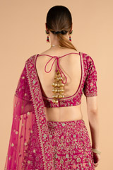 Heavy embroidered pink lehenga setDSC05166