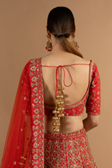 Heavy embroidered red lehenga setDSC05182