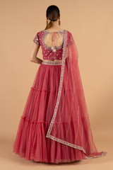 Embroidered blouse lehenga setDSC05244