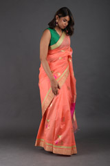 Peach Zari SareeIMG_5307