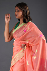 Peach Zari SareeIMG_5318