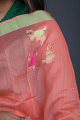 Peach Zari SareeIMG_5320