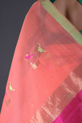 Peach Zari SareeIMG_5321