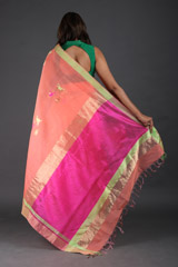 Peach Zari SareeIMG_5323