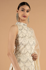 Ivory sharara setDSC05318