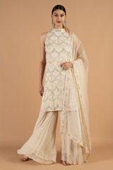 Ivory sharara setDSC05319