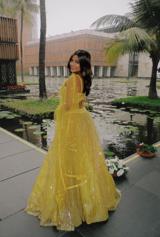 Yellow embellished lehenga set2