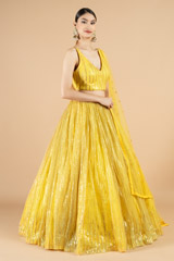 Yellow embellished lehenga setDSC08417
