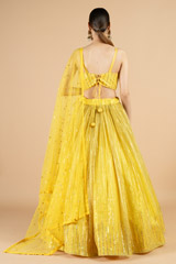 Yellow embellished lehenga setDSC08418