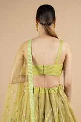 Lime green embellished lehenga setDSC08442
