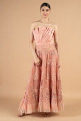 Strapless gown