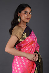 Pink Silk SareeIMG_5408