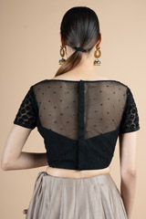 Black embroidered blouseDSC09729