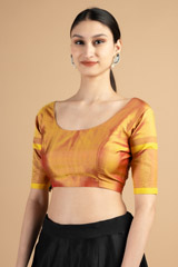 Elbow length sleeve blouseDSC00920