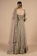 Embellished net anarkali with dupattaDSC09332