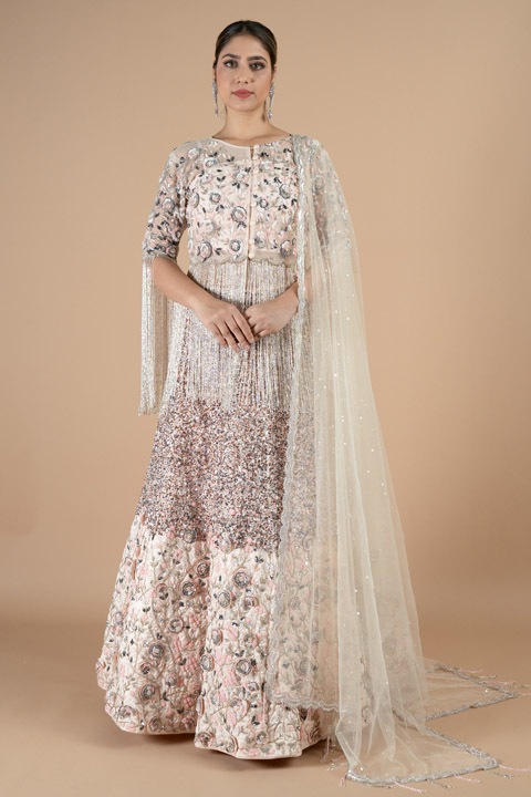 Ivory Celestia Embellished Lehenga Set