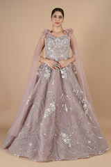 Dusty pink ball gown