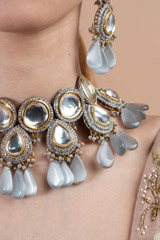 Grey kundan setDSC08243
