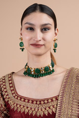 Emerald Green Antique Choker SetDSC08326