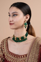 Emerald Green Antique Choker SetDSC08327