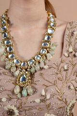 Pista Green Kundan SetDSC08189