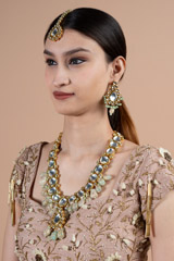 Pista Green Kundan SetDSC08190