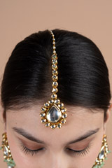 Pista Green Kundan SetDSC08192