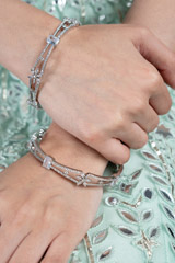 Silver Zircon BanglesDSC08687