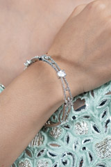 Silver Zircon BanglesDSC08689