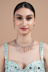 Rose gold zircon set