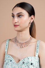 Rose gold zircon setDSC08683