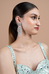Gem Studded Zircon EarringsDSC08708