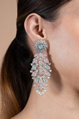 Gem Studded Zircon EarringsDSC08709