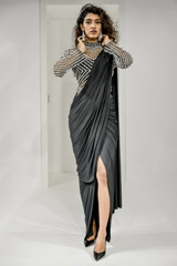 Black Saree Gown_DSC2132