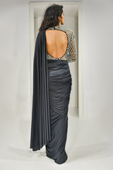 Black Saree Gown