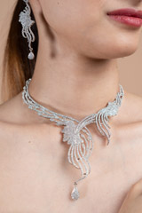 Zircon Studded Necklace SetDSC08678