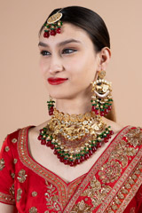 Gold Beaded Necklace SetDSC08278