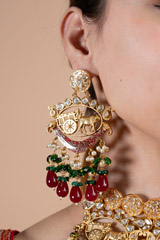 Gold Beaded Necklace SetDSC08280