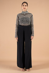 Black Pants And Top Set