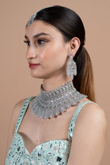 Zircon Studded Necklace SetDSC08797