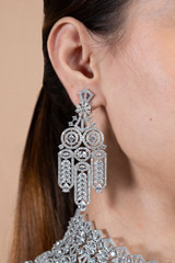 Zircon Studded Necklace SetDSC08800