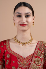 Gold Jadau Necklace SetDSC08314