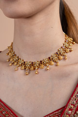 Gold Jadau Necklace SetDSC08315